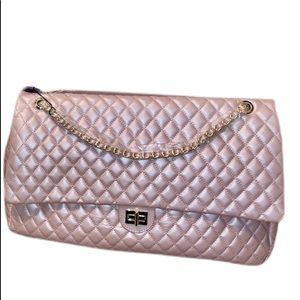 Large Soft Pink Duffle Bag